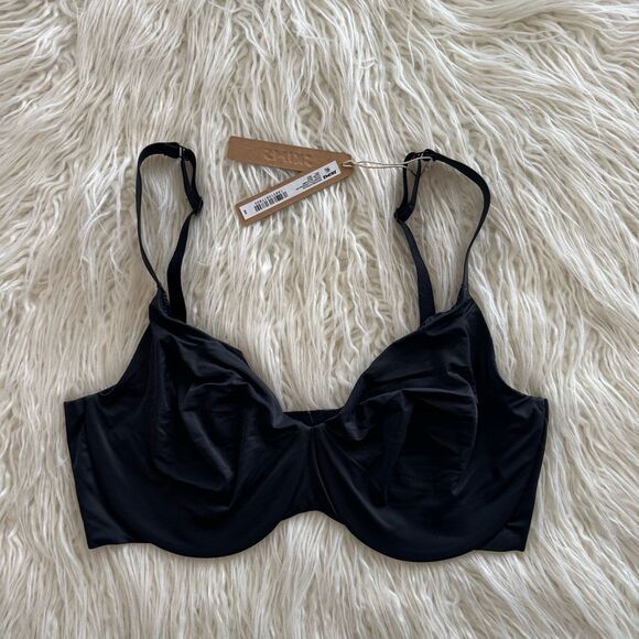 Skims Smoothing Intimates Unlined Full Coverage Bra Onyx Size 36DD - Picture 2 of 7